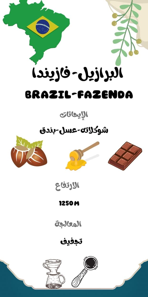 بطاقة محصول البرازيل - فازيندا